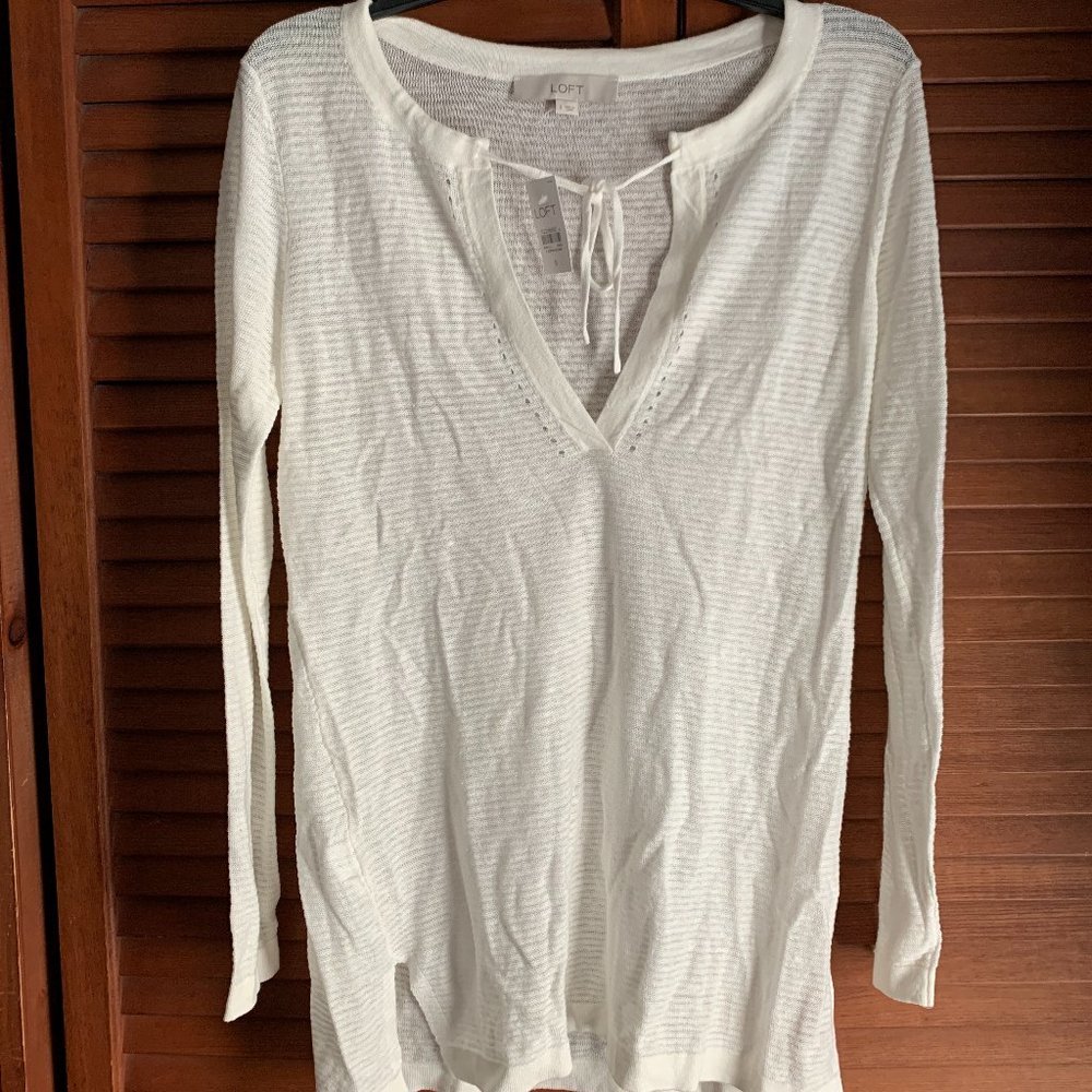 Loft (Ann Taylor) White Women's Beach Cover-Up **SMALL** **NWT**